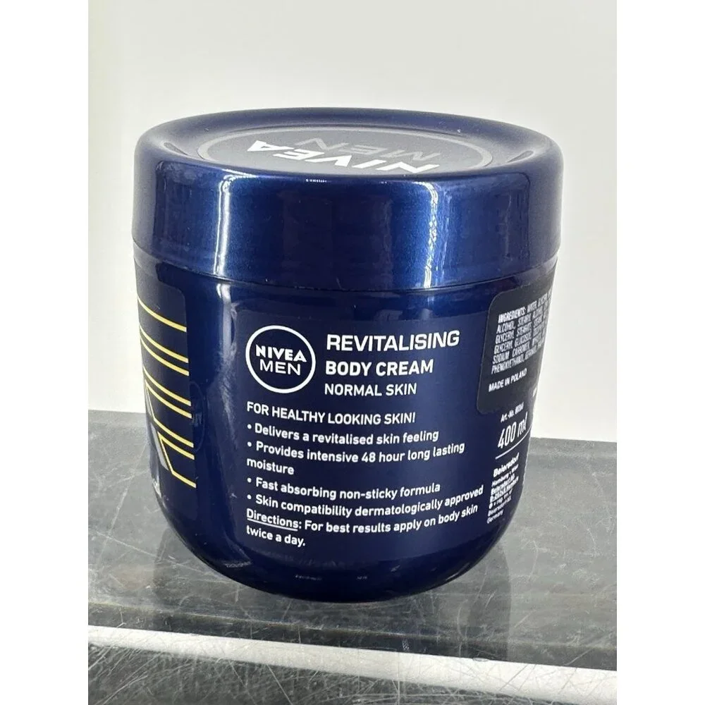 Nivea Men Body Cream Combo X2 Revitalizing Energizing & Cool Kick, 13.5oz